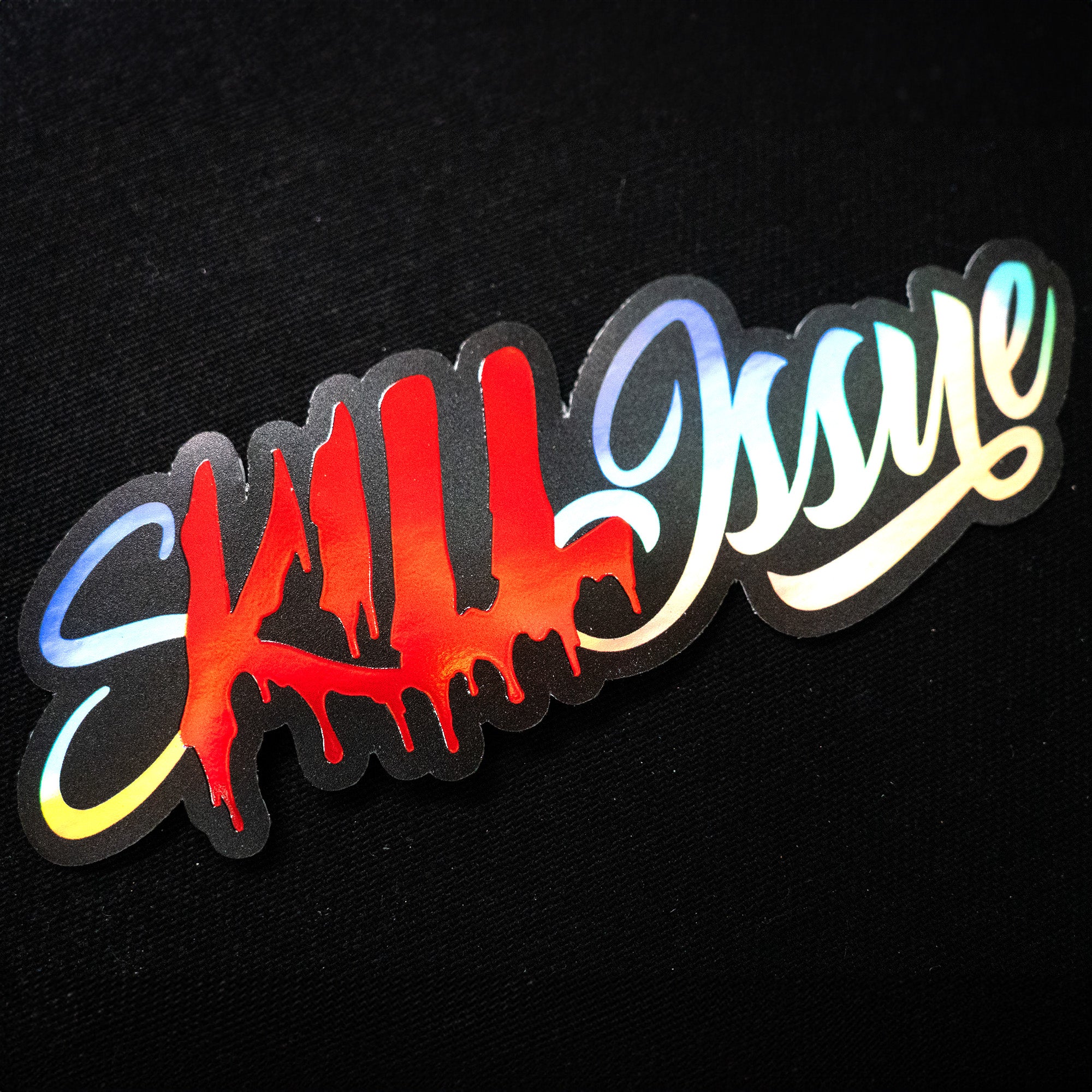 &quot;sKILL issue&quot; Holo Sticker